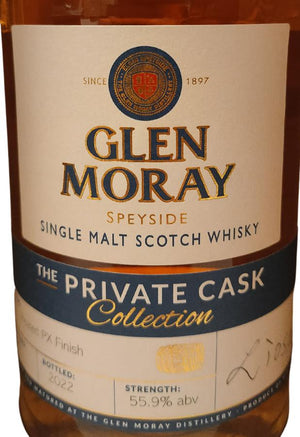 Glen Moray The Private Cask Collection 12 Year Old 2022 Release Single Malt Scotch Whisky | 700ML