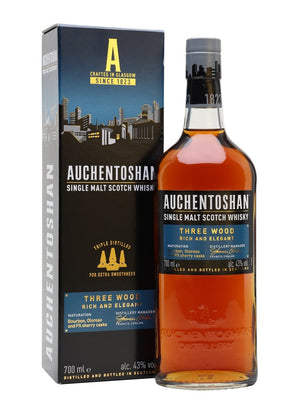 Auchentoshan Three Wood Lowland Single Malt Scotch Whisky | 700ML
