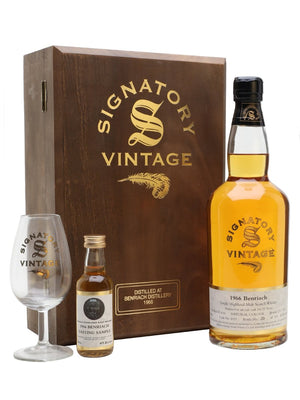 Benriach 1966 Set With Glass & Miniature 35 Year Old Speyside Single Malt Scotch Whisky