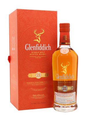 Glenfiddich 21 Year Old Reserva Rum Cask Finish Speyside Single Malt Scotch Whisky | 700ML