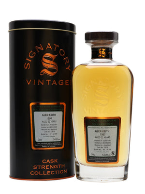 Glen Keith 1997 22 Year Old Signatory Speyside Single Malt Scotch Whisky | 700ML
