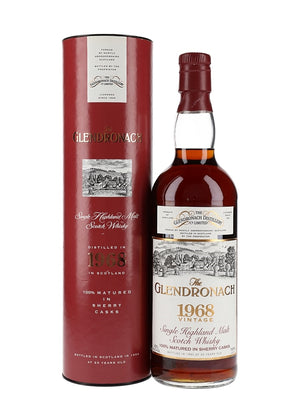 Glendronach 1968 25 Year Old Bot.1993 Sherry Cask Vintage Highland Single Malt Scotch Whisky
