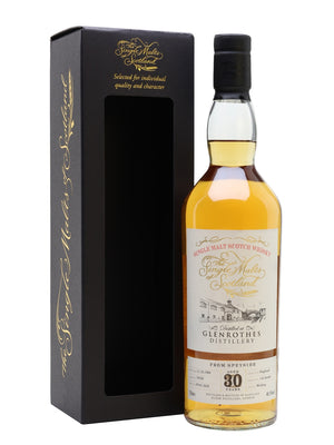 Glenrothes 1989 30 Year Old Single Malts of Scotland Speyside Single Malt Scotch Whisky | 700ML