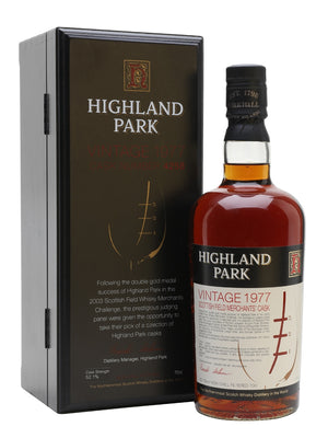 Highland Park 1977 Sherry Cask Scottish Field Merchant’s Island Single Malt Scotch Whisky | 700ML