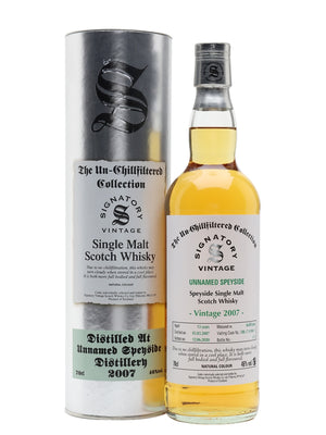 Unnamed Speyside 2007 13 Year Old Signatory Speyside Single Malt Scotch Whisky | 700ML
