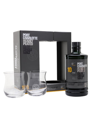 Port Charlotte 10 Year Old 2 Glass Pack Islay Single Malt Scotch Whisky | 700ML