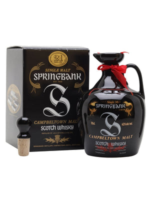 Springbank 21 Year Old Bot.1990s Ceramic Decanter Campbeltown Single Malt Scotch Whisky | 700ML