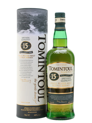 Tomintoul 15 Year Old Peaty Tang Speyside Single Malt Scotch Whisky | 700ML